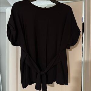 Black Express Bow Blouse